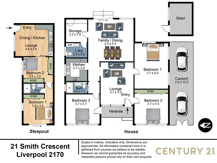 Floorplan of Homely house listing, 21 Smith Crescent, Liverpool NSW 2170
