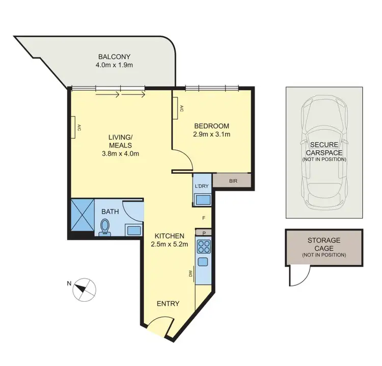 Floorplan of Homely apartment listing, 203/64-66 Railway Parade, Highett VIC 3190