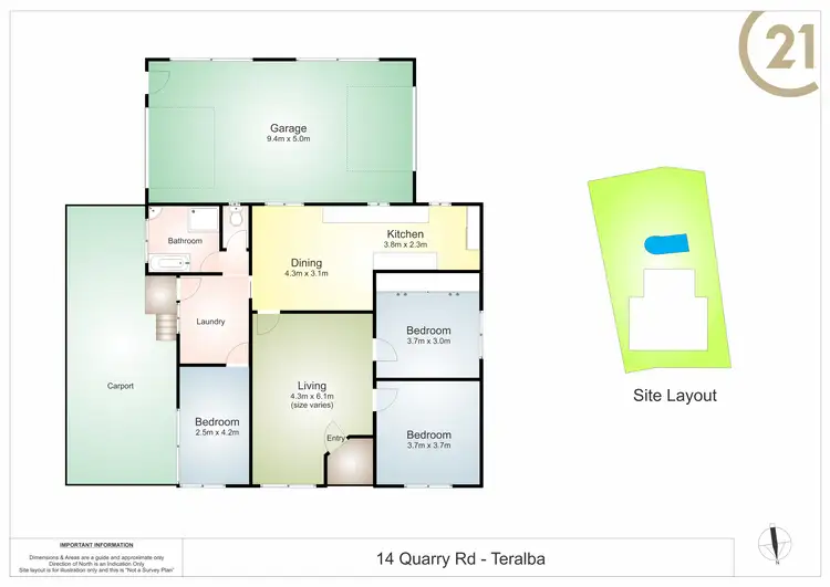 Floorplan of Homely house listing, 14 Quarry Road, Teralba NSW 2284