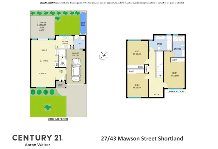 Floorplan of Homely townhouse listing, 27/43 Mawson Street, Shortland NSW 2307