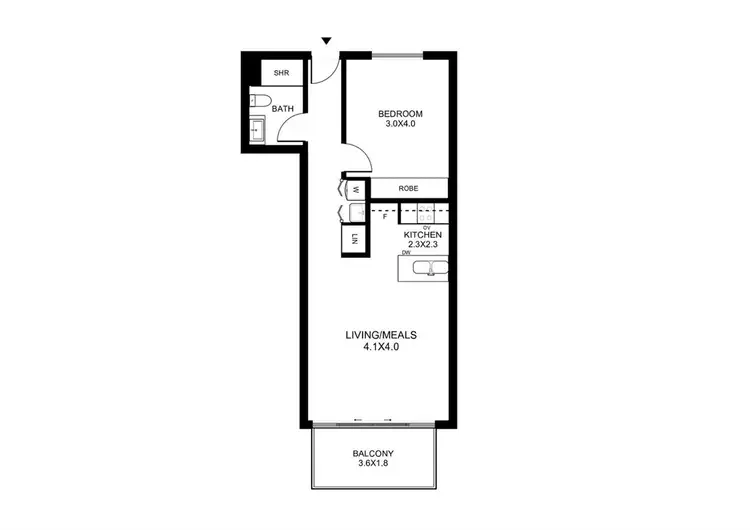 Floorplan of Homely apartment listing, 405 / 18 Surflen Street, Adelaide SA 5000