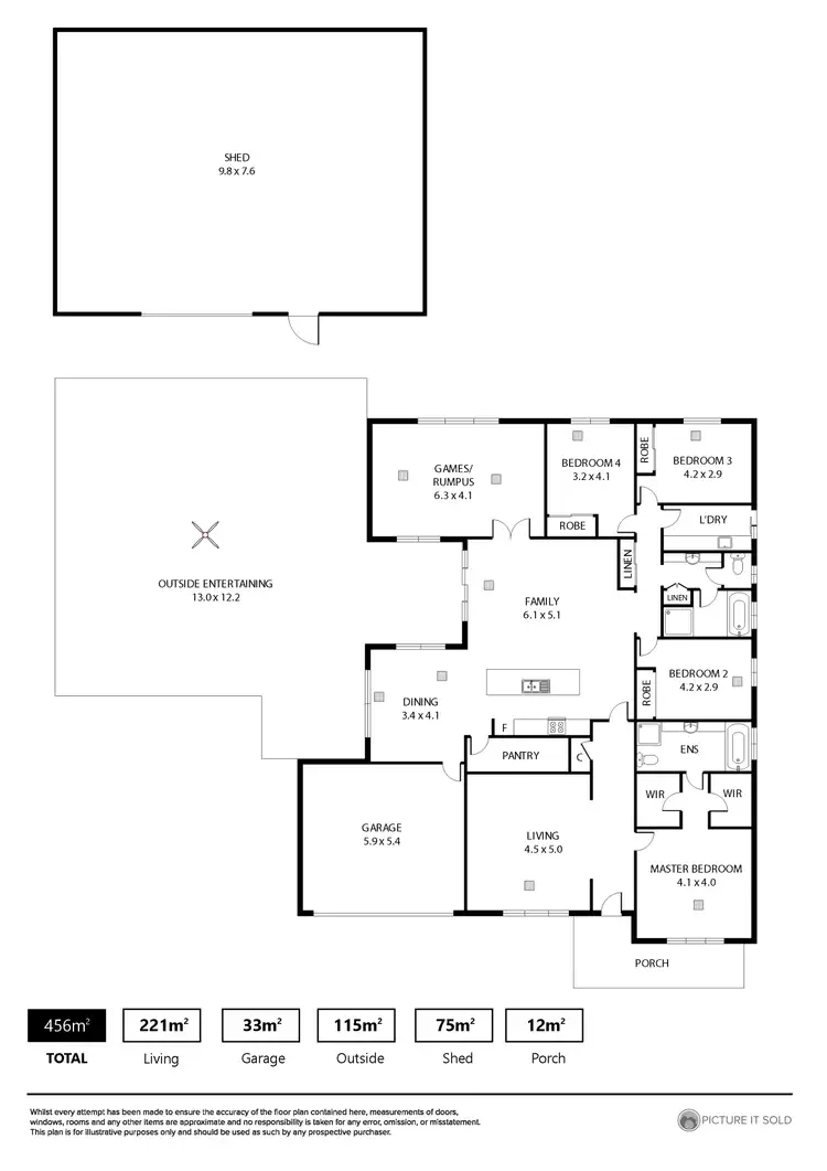 Floorplan of Homely house listing, 45 Walter Avenue, Two Wells SA 5501
