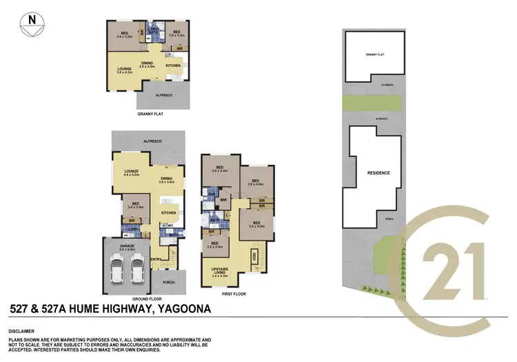 Floorplan of Homely semi-detached listing, 527 Hume Highway, Yagoona NSW 2199