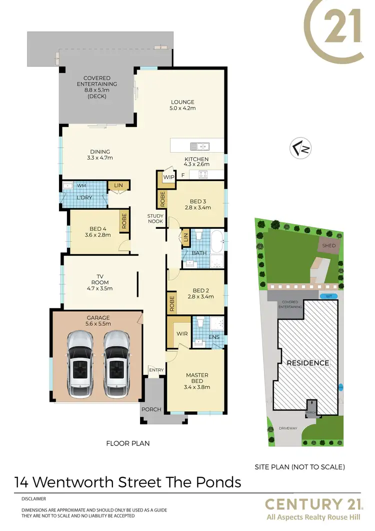 Floorplan of Homely house listing, 14 Wentworth Street, The Ponds NSW 2769