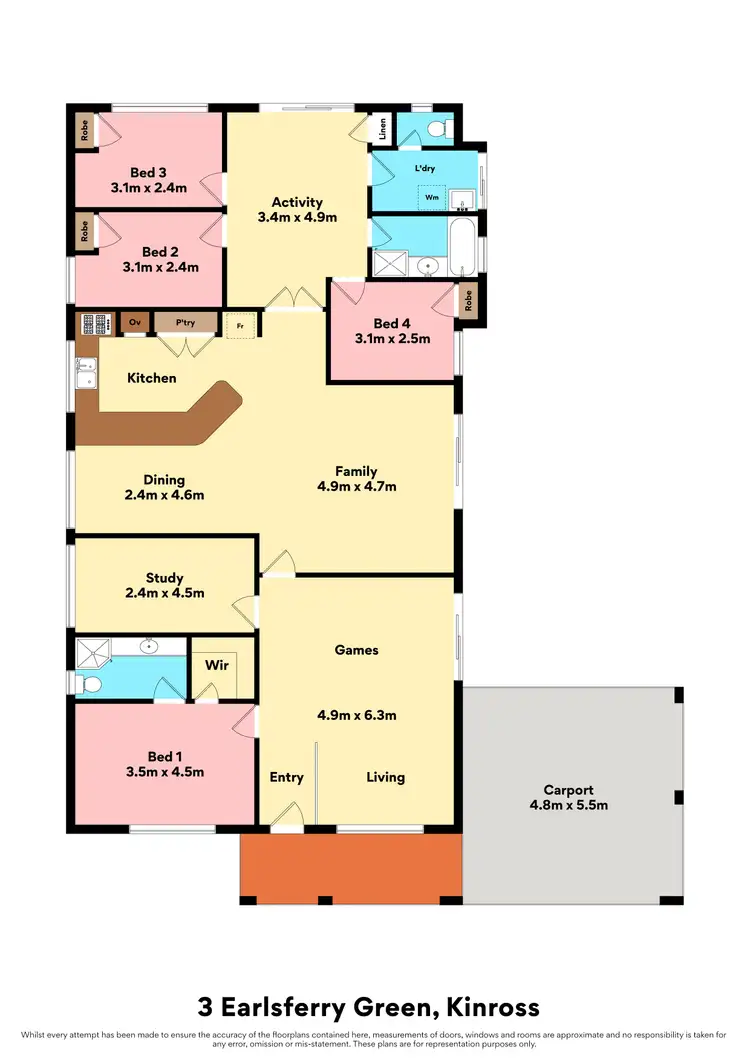 Floorplan of Homely house listing, 3 Earlsferry Green, Kinross WA 6028