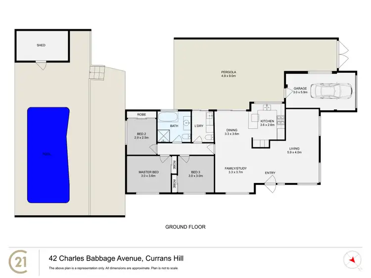 Floorplan of Homely house listing, 42 Charles Babbage Avenue, Currans Hill NSW 2567