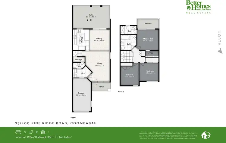 Floorplan of Homely townhouse listing, 33/400 Pine Ridge Road, Coombabah QLD 4216