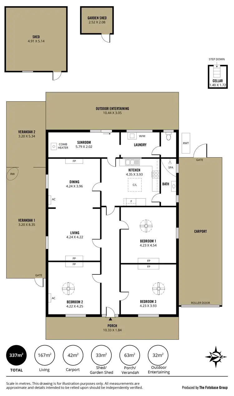 Floorplan of Homely house listing, 34 Fairford Terrace, Semaphore Park SA 5019