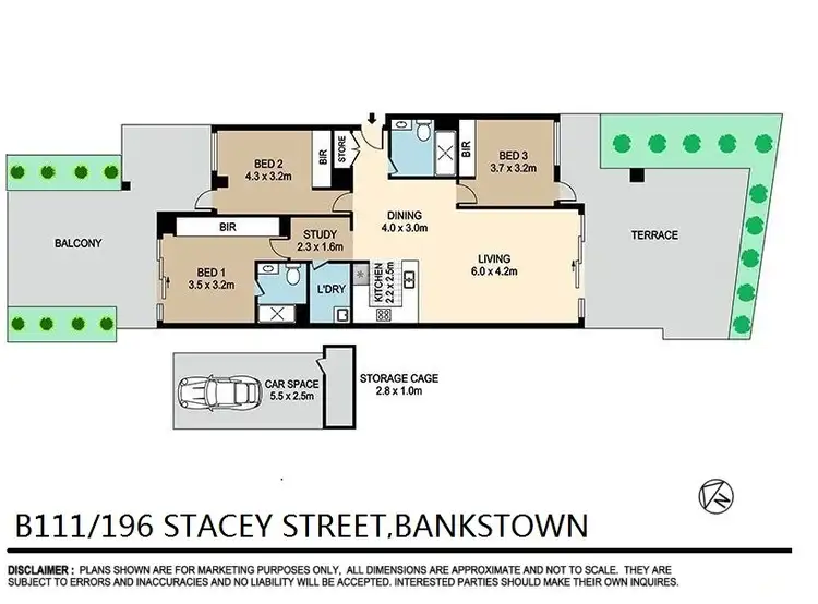 Floorplan of Homely apartment listing, 111/196 Stacey Street, Bankstown NSW 2200