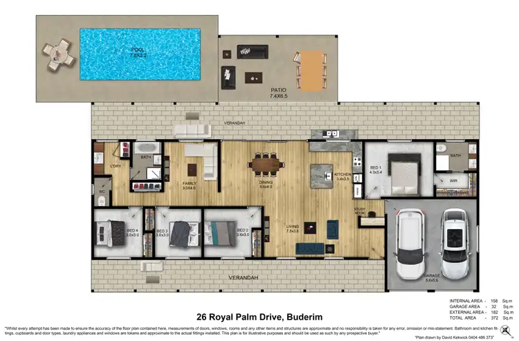 Floorplan of Homely house listing, 26 Royal Palm Drive, Buderim QLD 4556