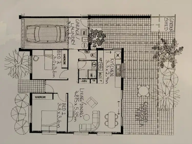 Floorplan of Homely villa listing, 74/18 North Buderim Boulevard, Buderim QLD 4556