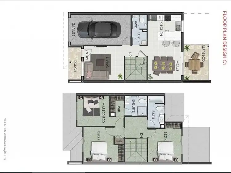 Floorplan of Homely townhouse listing, 78/15 Waratah Way, Morayfield QLD 4506