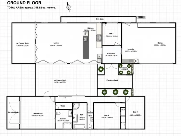 Floorplan of Homely house listing, 7 Ivory Curl Place, Bangalow NSW 2479