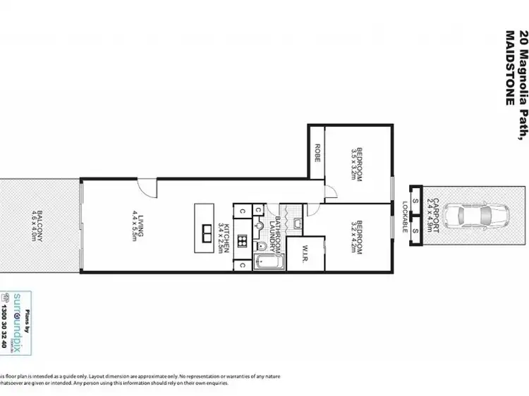 Floorplan of Homely apartment listing, 20 Magnolia Path, Maidstone VIC 3012