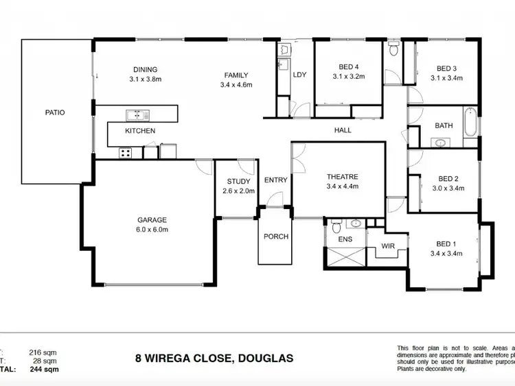 Floorplan of Homely house listing, 8 Wirega Close, Douglas QLD 4814
