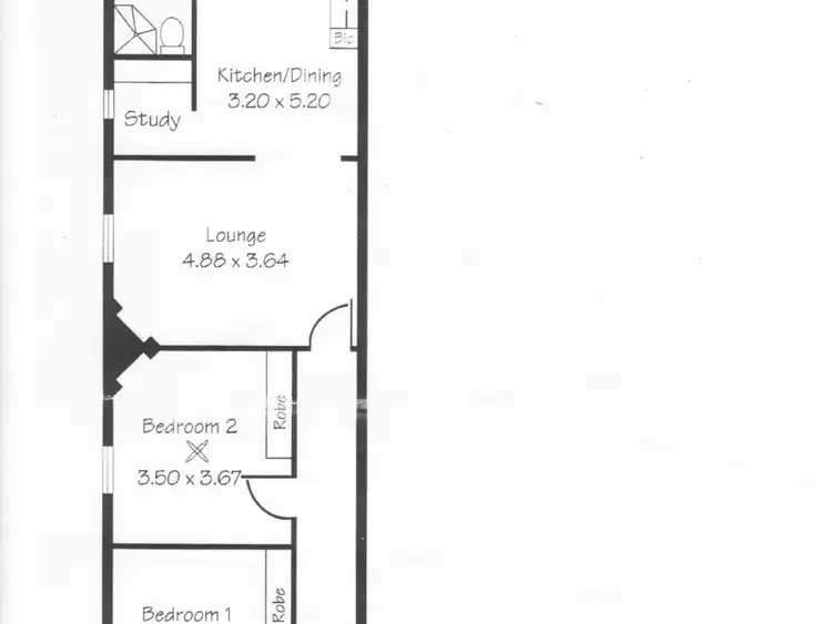 Floorplan of Homely semi-detached listing, 44 Everard Avenue, Keswick SA 5035