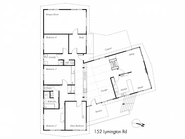 Floorplan of Homely house listing, 152 Lymington Road, Cygnet TAS 7112