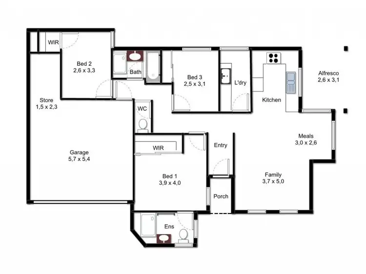 Floorplan of Homely house listing, 7B Bunney Road, Kelmscott WA 6111