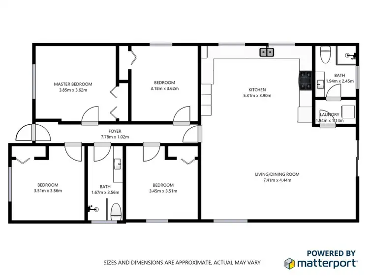 Floorplan of Homely house listing, 55A President Street, Kalgoorlie WA 6430