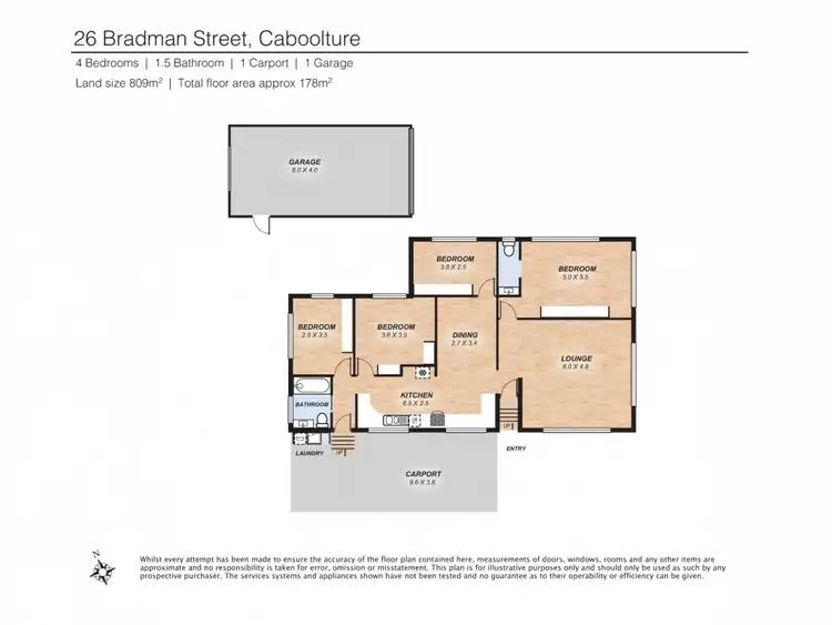 Floorplan of Homely house listing, 26 Bradman Street, Caboolture QLD 4510