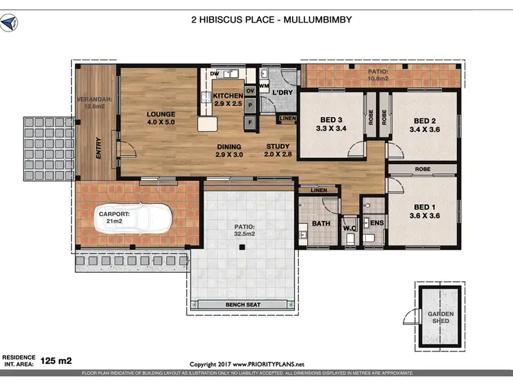 Floorplan of Homely house listing, 2 Hibiscus Place, Mullumbimby NSW 2482