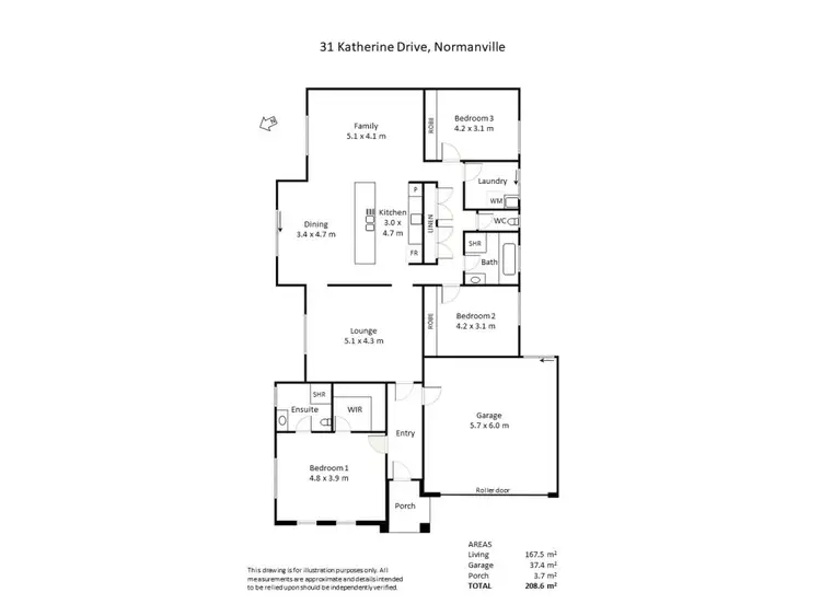 Floorplan of Homely house listing, 31 Katherine Drive, Normanville SA 5204
