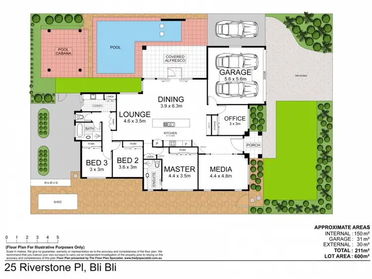 Floorplan of Homely house listing, 25 Riverstone Place, Bli Bli QLD 4560