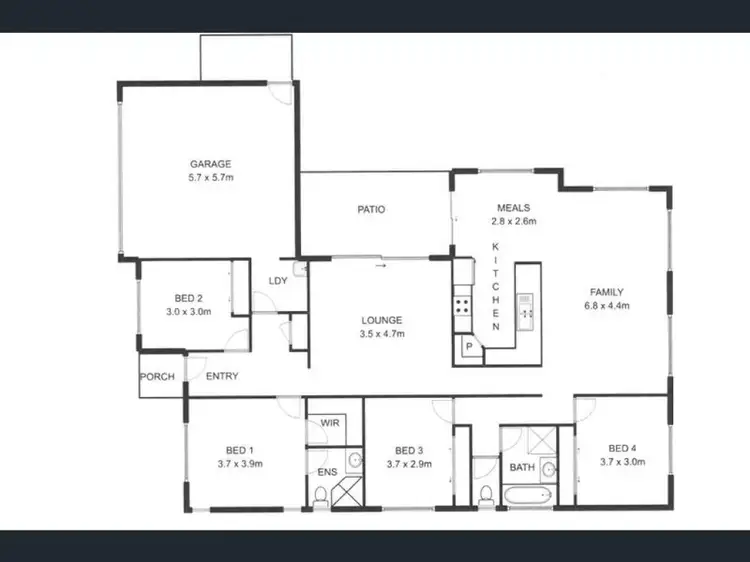 Floorplan of Homely house listing, 6 Carly Drive, Helidon QLD 4344