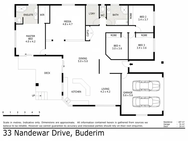 Floorplan of Homely house listing, 33 Nandewar Drive, Buderim QLD 4556
