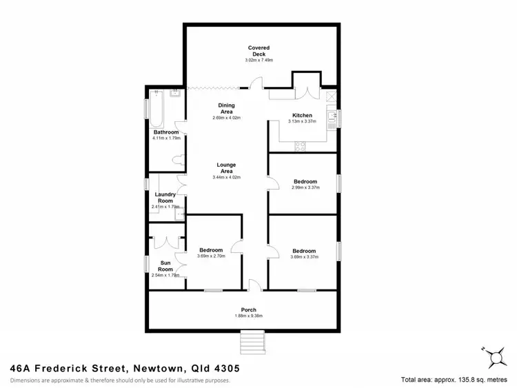 Floorplan of Homely house listing, 46a Frederick Street, Newtown QLD 4305