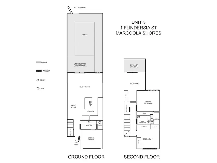 Floorplan of Homely townhouse listing, 3/1 Flindersia St, Marcoola QLD 4564