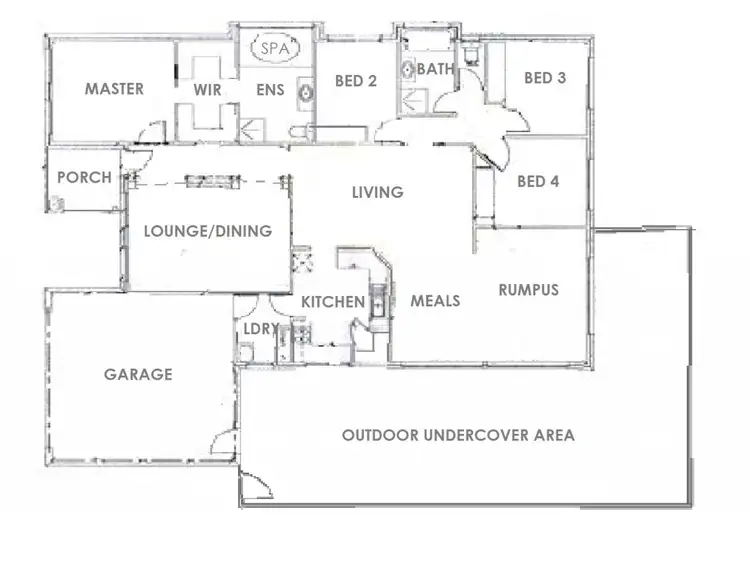 Floorplan of Homely house listing, 4 Davey Drive, Drouin VIC 3818