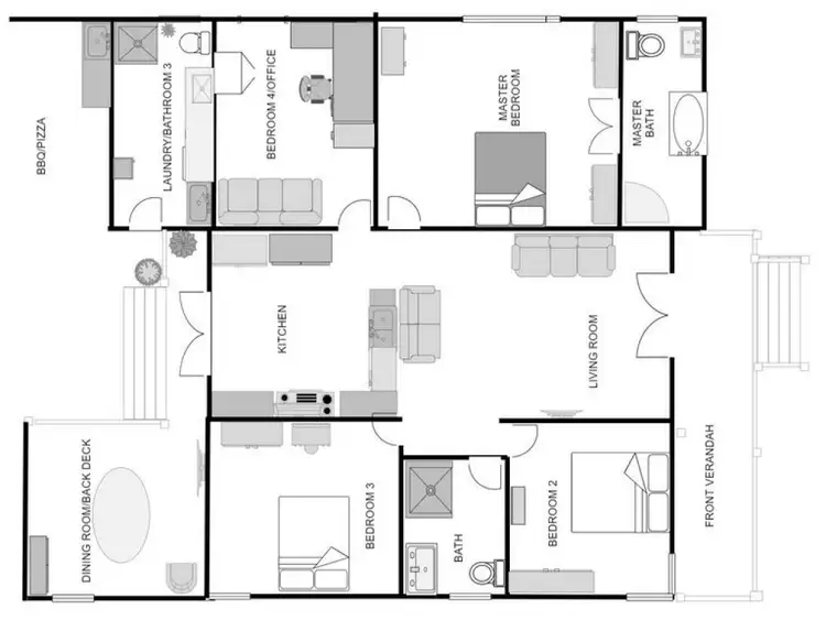 Floorplan of Homely house listing, 9 Long St, Point Vernon QLD 4655