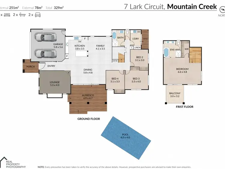 Floorplan of Homely house listing, 7 Lark Circuit, Mountain Creek QLD 4557