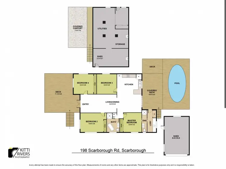 Floorplan of Homely house listing, 198 Scarborough Road, Scarborough QLD 4020