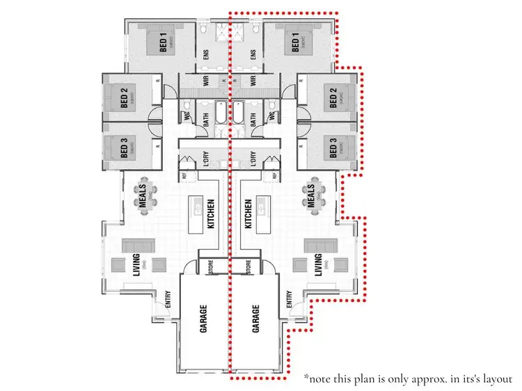 Floorplan of Homely semi-detached listing, 2/93A Daisy Hill Road, Daisy Hill QLD 4127