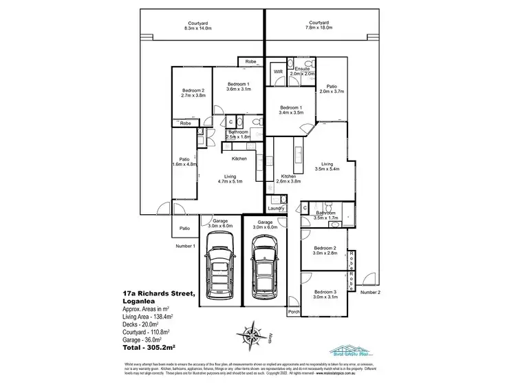 Floorplan of Homely semi-detached listing, 17A Richards Street, Loganlea QLD 4131