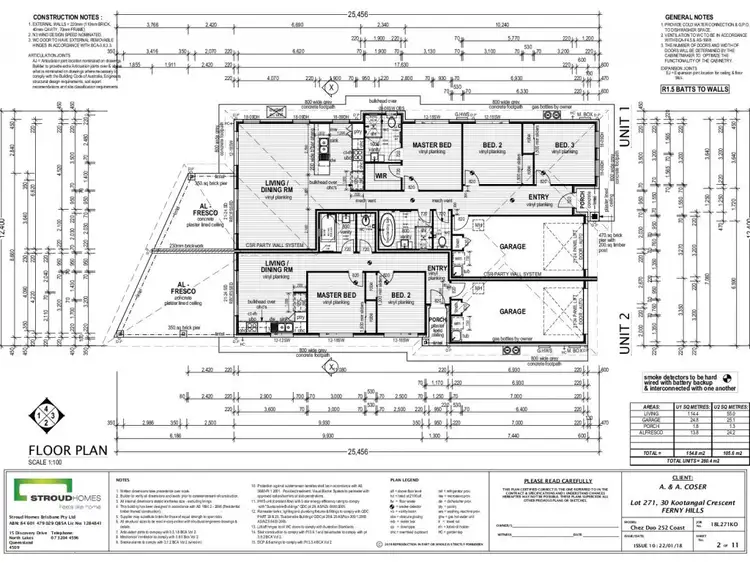Floorplan of Homely house listing, 1 & 2/30 Kootangal Crescent, Ferny Hills QLD 4055