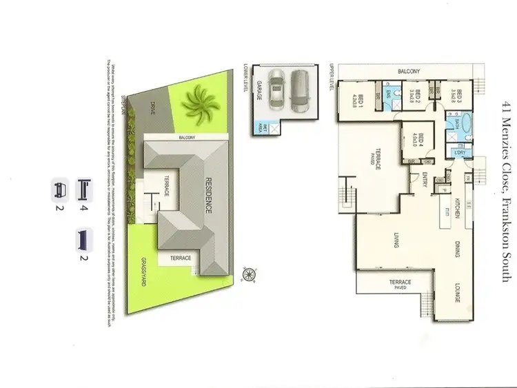 Floorplan of Homely house listing, 41 Menzies Close, Frankston South VIC 3199