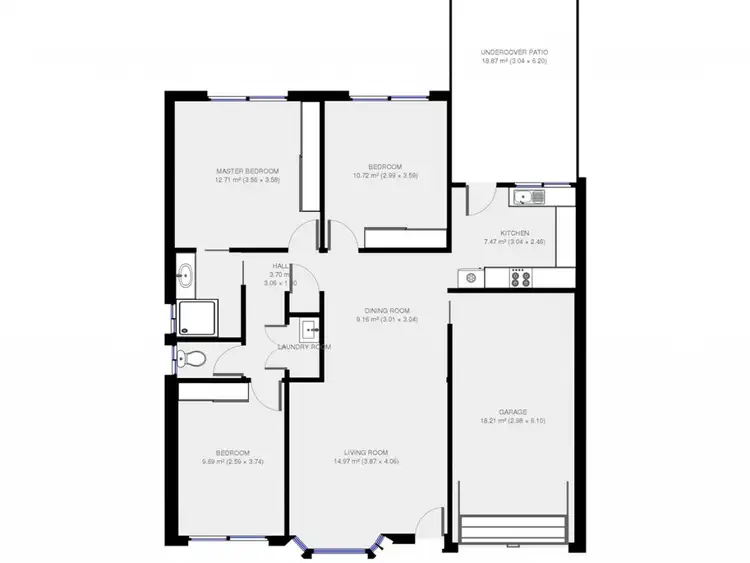 Floorplan of Homely semi-detached listing, 35/15 Yaun Street, Coomera QLD 4209