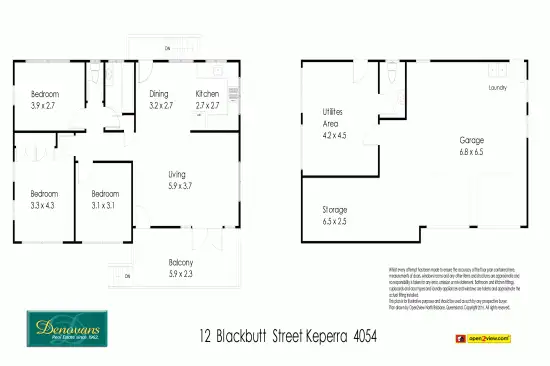 Floorplan of Homely house listing, 12 Blackbutt Street, Keperra QLD 4054