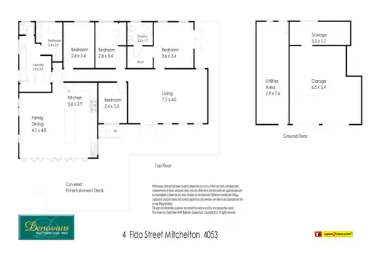 Floorplan of Homely house listing, 4 Fida Street, Mitchelton QLD 4053