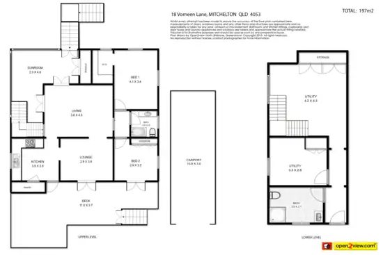 Floorplan of Homely house listing, 18 Vorneen Lane, Mitchelton QLD 4053