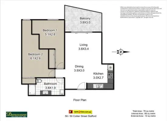Floorplan of Homely unit listing, 58/50 Collier Street, Stafford QLD 4053