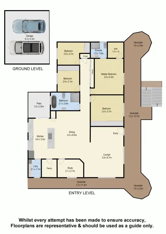 Floorplan of Homely house listing, 8 Larwood Place, Ferny Hills QLD 4055