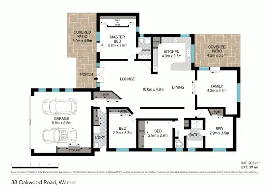 Floorplan of Homely house listing, 38 Oakwood Road, Warner QLD 4500