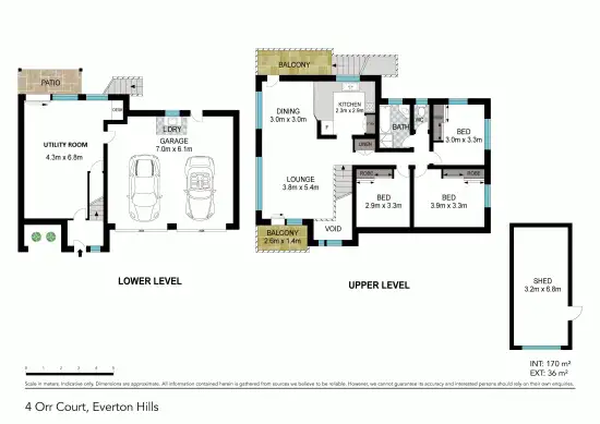 Floorplan of Homely house listing, 4 Orr Court, Everton Hills QLD 4053