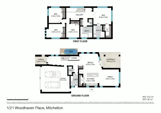 Floorplan of Homely house listing, 1/21 Woodhaven Place, Mitchelton QLD 4053