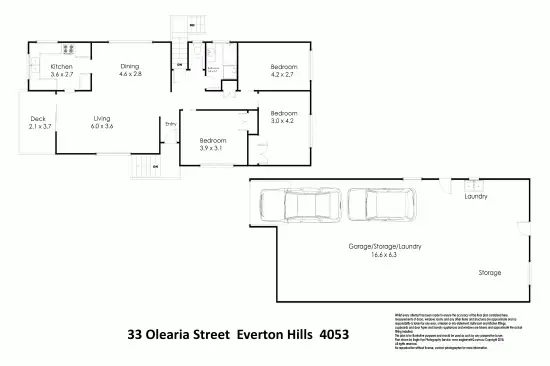 Floorplan of Homely house listing, 33 Olearia Street East, Everton Hills QLD 4053
