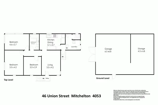Floorplan of Homely house listing, 46 Union Street, Mitchelton QLD 4053